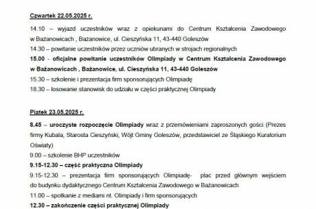 Finał Ogólnopolskiej Olimpiady Budowlanej „Buduj z pasją” 2025