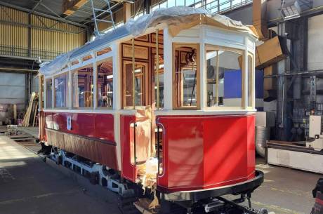 Replika cieszyńskiego tramwaju / fot. S. Kawecki 