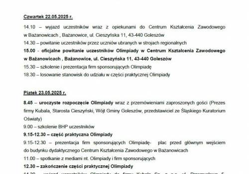 Finał Ogólnopolskiej Olimpiady Budowlanej „Buduj z pasją” 2025