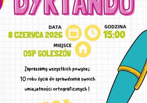 Trzecie Goleszowskie Dyktando - sprawdź swoje umiejętności ortograficzne! 